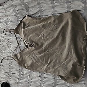Express tank top with criss cross tank top